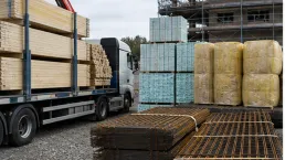 Byggmaterial och transporter vid ett svenskt bostadsbygge